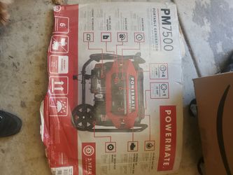 Pm7500 portable generator