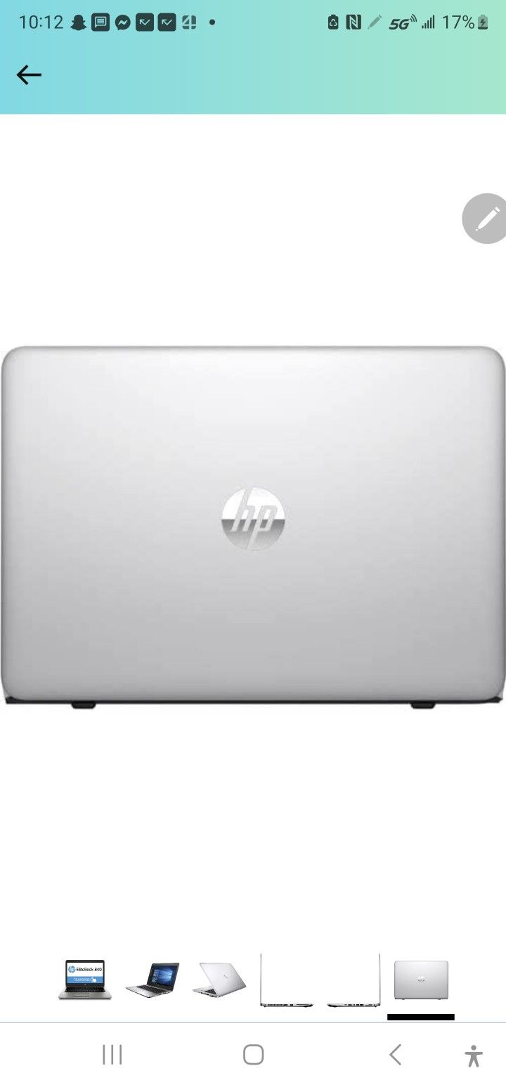 HP Elitebook 7th Gen I7 7500 16GB Ram 238GB Solid State