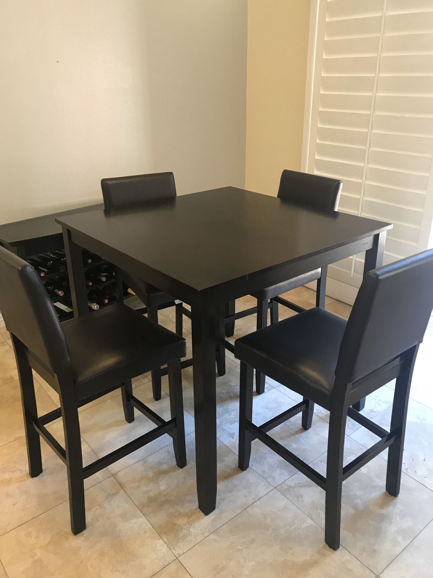 Living spaces dining set table