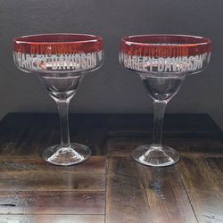 uthentic Harley-Davidson Frosted Logo Glassware, Set of 2