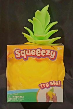 Sunny Days Jumbo Squeezy Fresh Market Pineapple Squishy Toy Stress Sensory