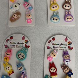 Set Of 6 Kawaii The Monster Shoe Charms, Backpack 