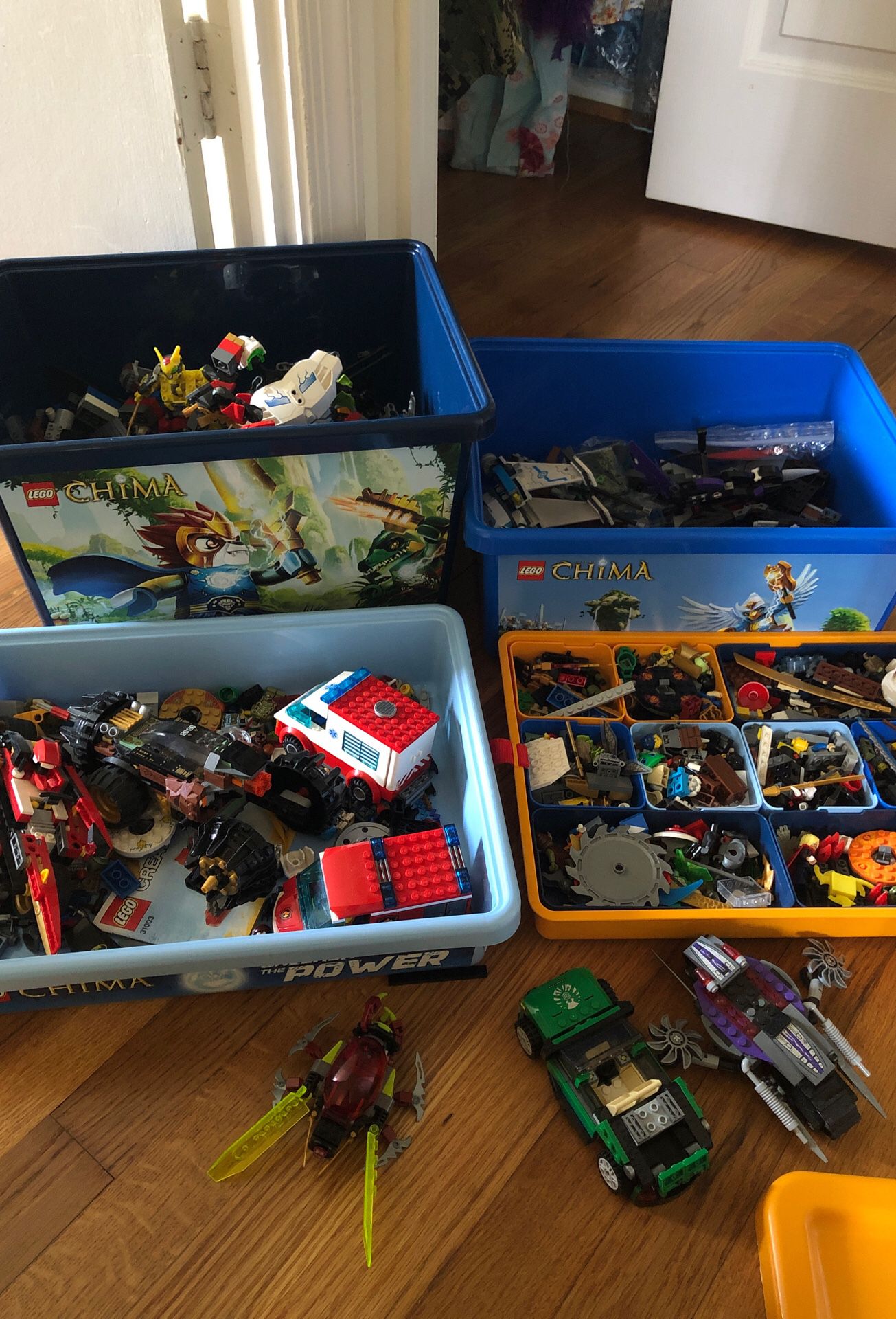 A lot of LEGO and LEGO storages
