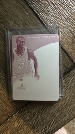 1/1 RC Andrew Wiggins Magenta Panini Printing Plate