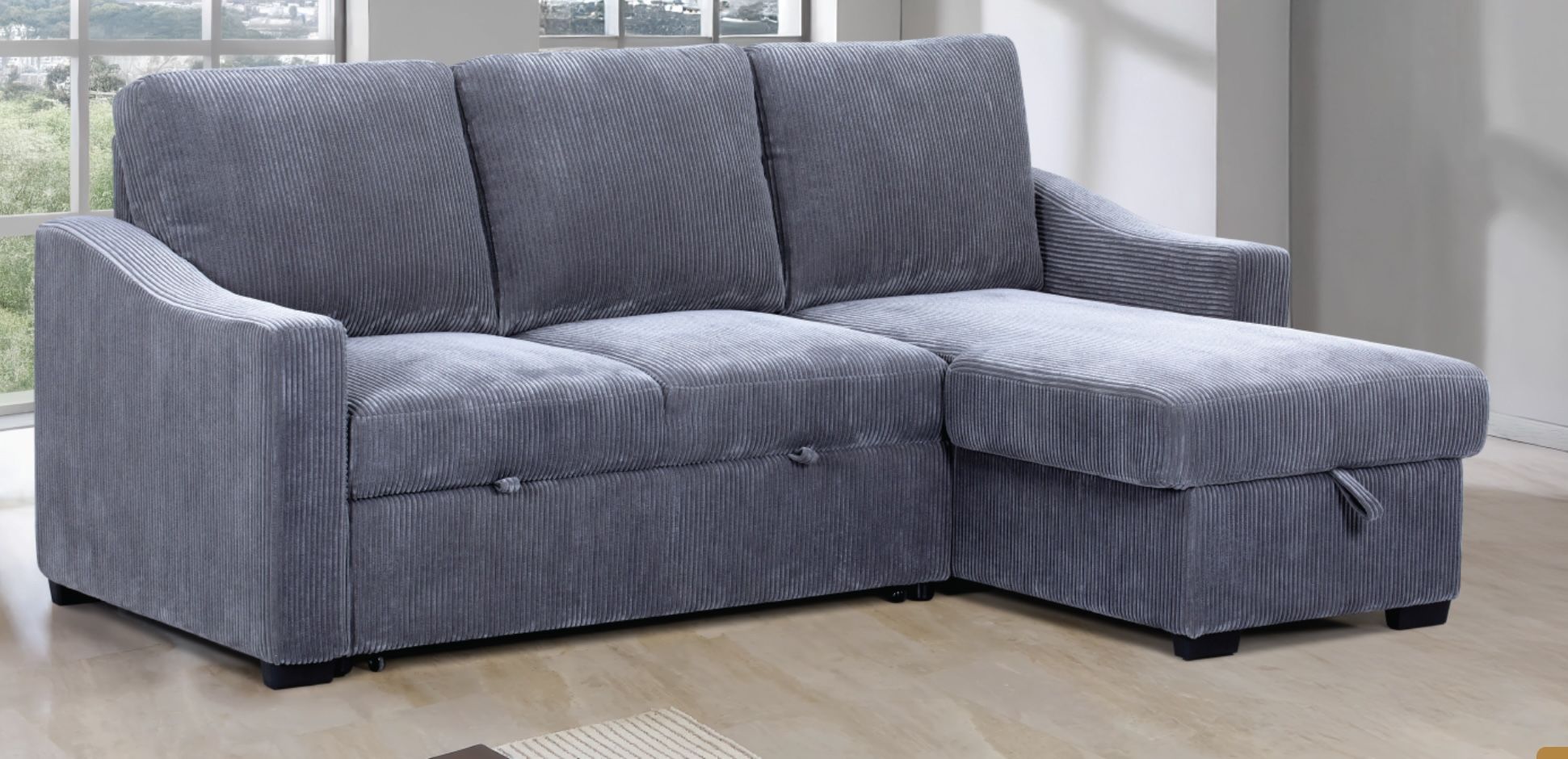 New Intro! Sleeper Sectional With Storage Just $598! Limited Time Only!!