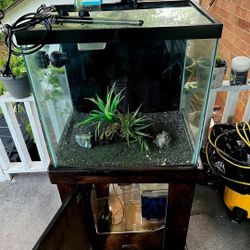 54 gallon fish tank and stand saltwater