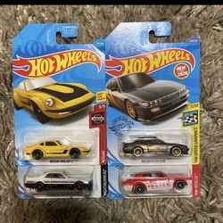 Lot of (4) 1:64 JDM Nissan