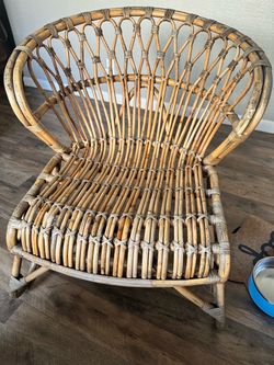 Cane Chair- World Market, Plant stand, rattan side table