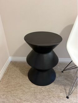 Black side table