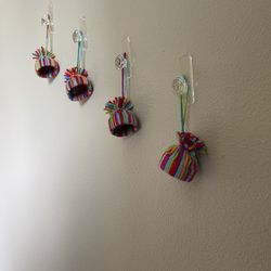 Set of 4 Handmade Ornaments 