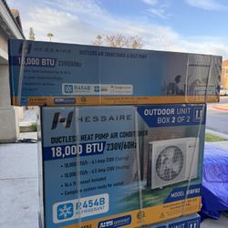 Hessaire DIY 21 SEER2 18,000 BTU  Ductless Mini Split Air Conditioner