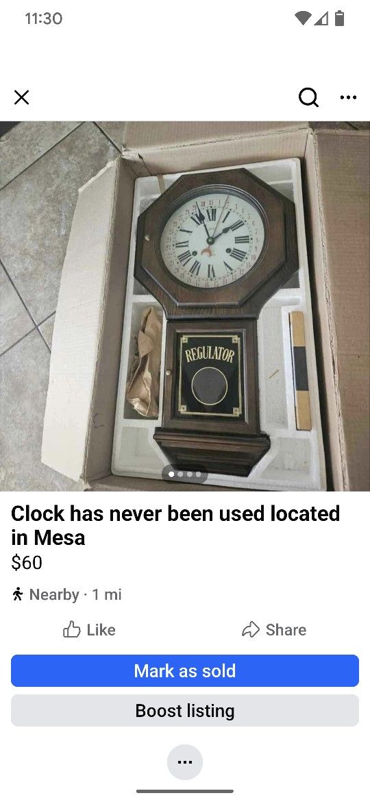 Clock Located In Mesa Crossroads Main Street And Gilbert Rd $60 Firm