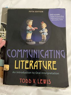 Communicating Literature By Todd Lewis