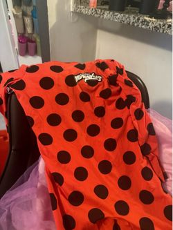 Size 6 girls miraculous lady bug costume