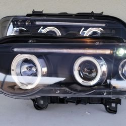 01-03 Bmw X5 E53 LED Projector Headlights Luces Calaveras Micas Faros Focos Faroles 