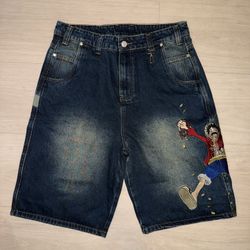 One Piece x Hypland Jean Shorts Size 36