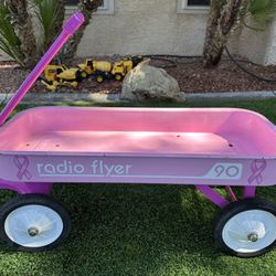 Pink Radio Flyer Wagon