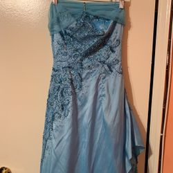 Baby Blue Long Dress 