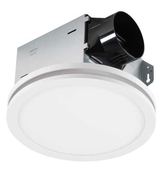 Ventilation Fan with Edge-Lit LED Light