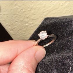 Stackable Diamond Ring- .5 Carat, 14k White Gold