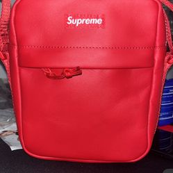 Red Supreme Shoulder Bag 