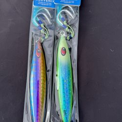 Deep Sea Jig Full Glow Predator Strike Offshore Boat Jigging Strong Split Rings Assist Cord 