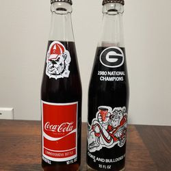 1980 Georgia Bulldogs Bottles
