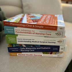 Brand New F.A Davis Nursing School Textbooks