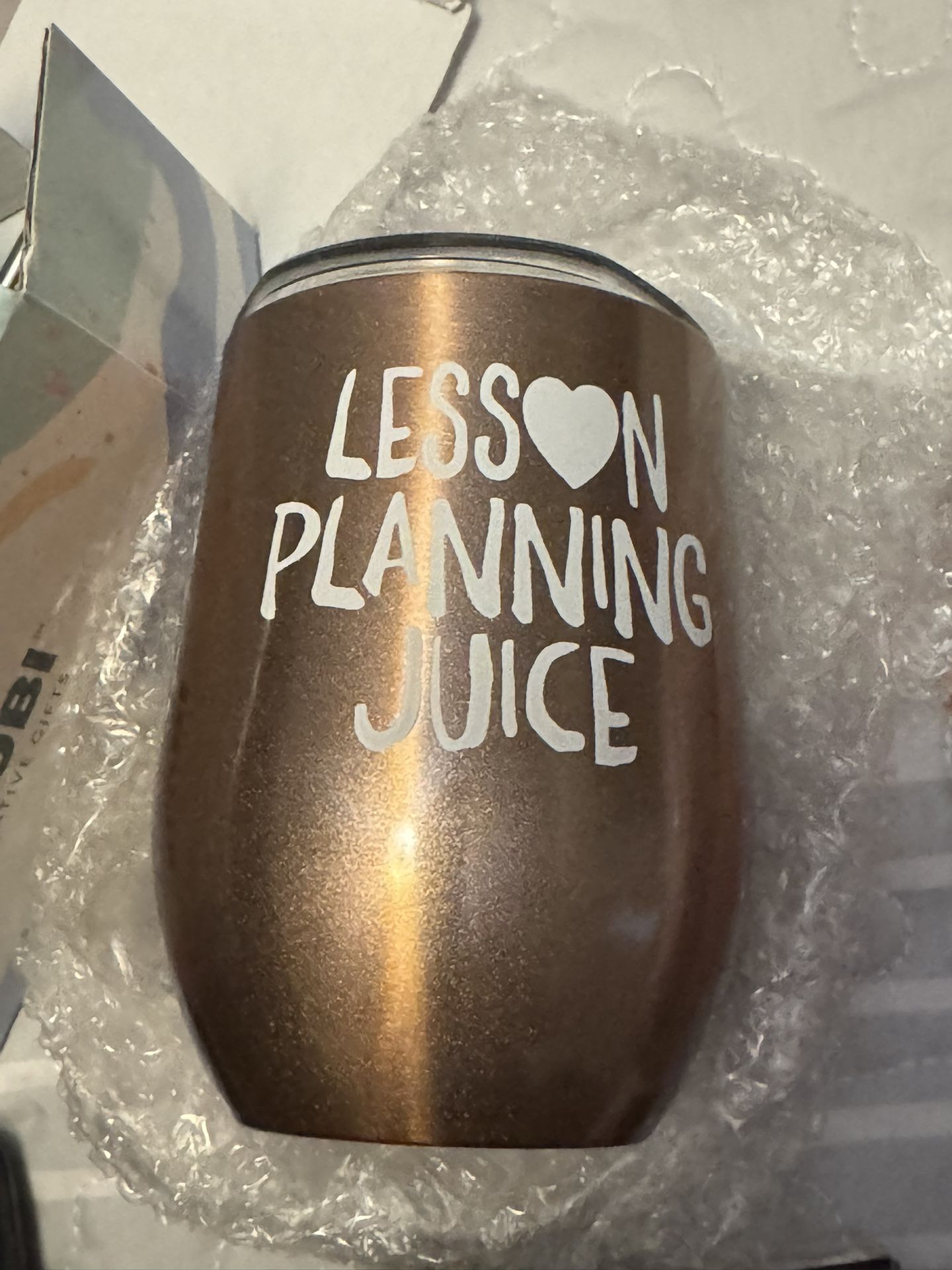 Stainless steal 12oz. Tumbler “Lesson Planning Juice”