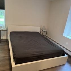 White IKEA Bed frame 