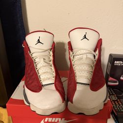 Jordan 13 Red Flint Grey 