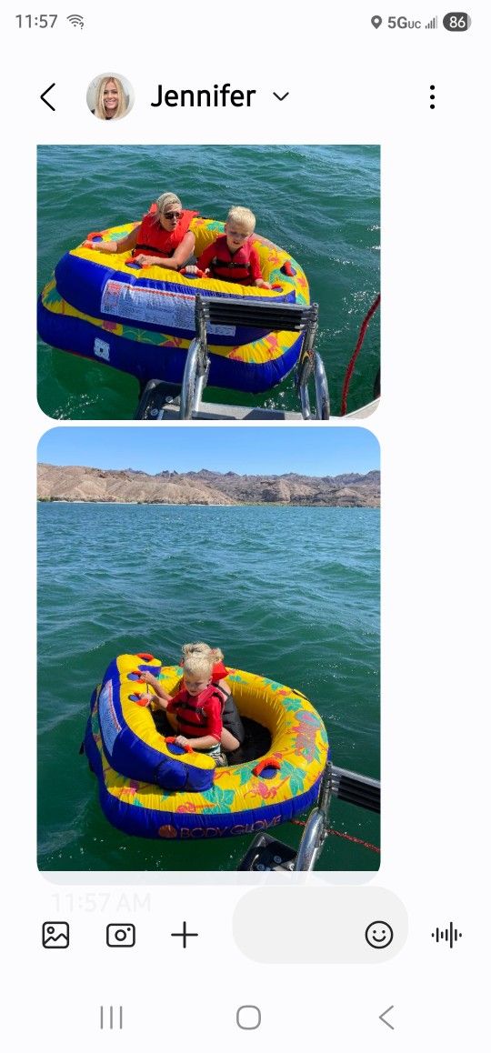 Body Glove Inflatable Raft, Paid $250 Used Only Once