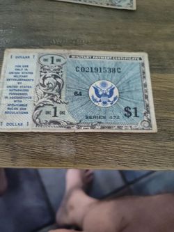 Post WWII MPC ( Military Payment Certificate)
