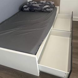 Ikea Twin Bed With Storage And Mattress