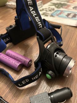 New LED Waterproof Rechargeable Zoomable Headlamp Flashlight