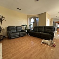 Green Leather Recliners $900 OBO