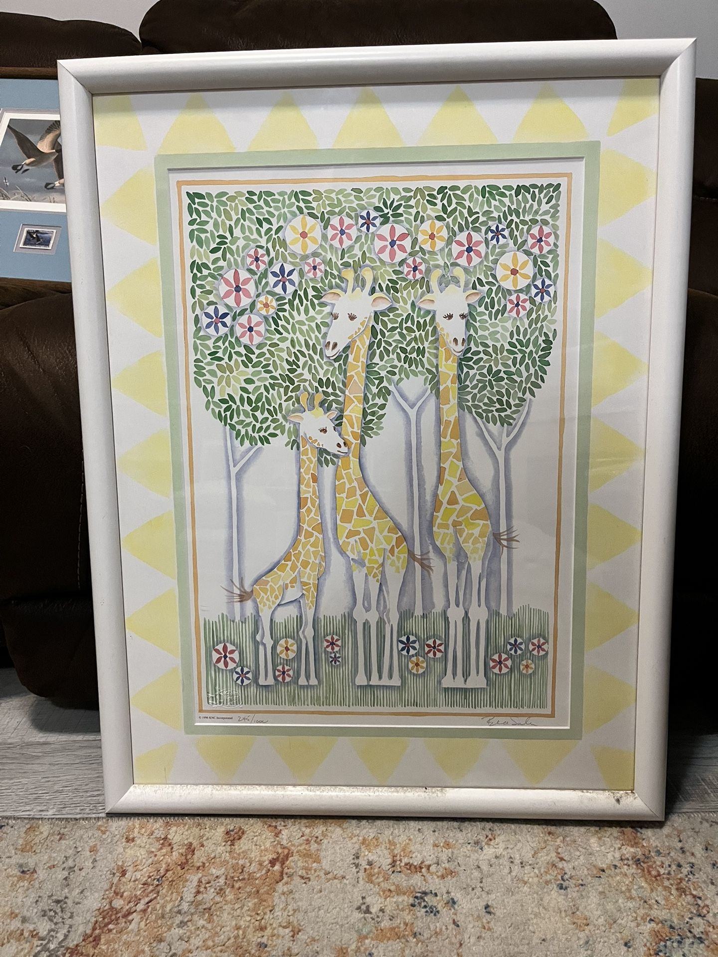 Adorable Limited Edition Giraffe Print