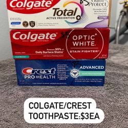 Crest/ Colgate Toothpaste