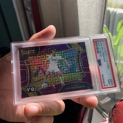 2023-24 select la liga Real Madrid Jude Bellingham purple mojo PSA 9