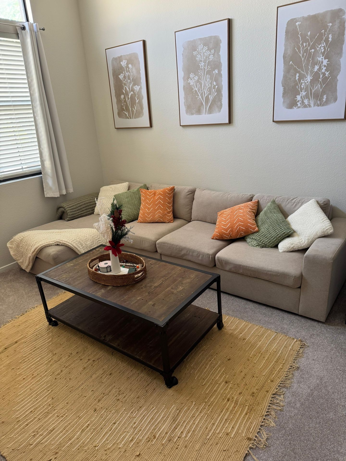 Beige Sectional Couch For Sale 