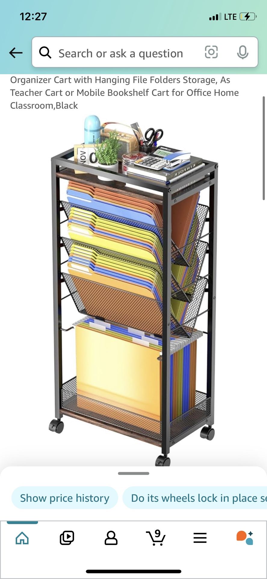 Rolling Organizer Shelf