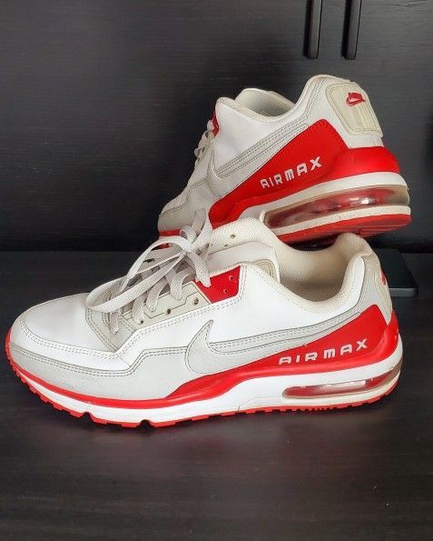 Nike AIRMAX Mens Shoes Size 9,5 White Red Grey
