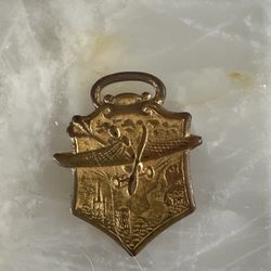 Antique Airplane flight Aviation Pocket Watch Fob 1920