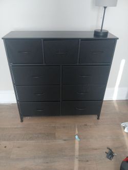 Fabric dresser 9 drawers
