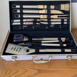 BBQ Grill and Knife Set