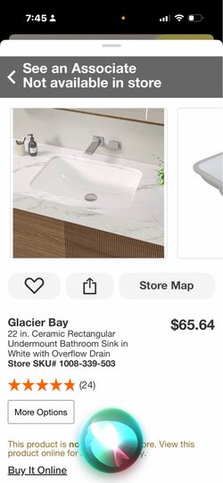 Glacier bay under mount rectangular bathroom sink