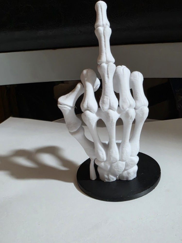 Skeleton Middle Finger.
