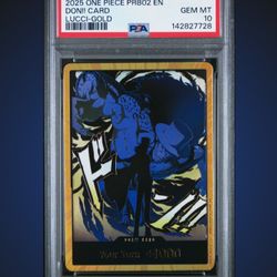 One Piece Card Game TCG PRB02 Rob Lucci Gold Don!! PSA 10