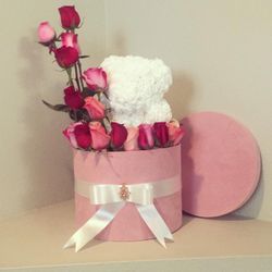 Rose Bear arrangement