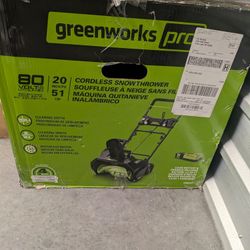 Greenworks 80V (75+ Compatible Tools) 20” Brushless Cordless Snow Blower
